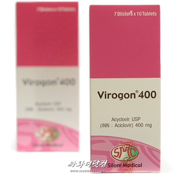 (할인★1+1 140정)아시클로버정 Virogon 400mg